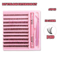 Free Samples Diy Pre Cut Lashes Segmented Eyelash Cluster Eye Lash Extensions Kit With Eyelash Bond and Seal Wholesale