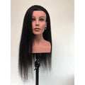 American and African Darker Skin Mannequin Training Head Stand Style with Human Hair Made From Plastic