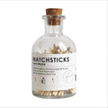Sealed 125ml 250ml Clear/amber Glass Storage Containers with Cork Stopper for Matchstick
