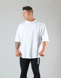 Custom Cotton Gym Oversized T-shirt for Men 2026 Summer Wholesale Drop Shoulder Plus Size T-shirts Men