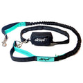 Perfect Hands Free Dog Lead for Running Walking Retractable Dog Leash Heavy Duty With Adjustable Waist Belt and Poo Bag Pouch