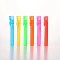Refillable Colorful PP Plastic Mini Pocket Sized 10ml Atomizer Scent Sample Spray Pen Shaped Perfume Bottle with Clip
