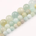 Wholesale round 6mm/8mm/10mm Beryls Aquamarine Stone Beads for DIY Jewelry Making