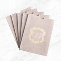 Factory Price Custom Color Size Gold Foil Logo Velvet Pocket Envelope with Clear Acrylic PVC A5 B5