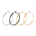 20mm 30mm 40mm 50mm 60mm New Arrival Design Latest Gold Round Shape Hoop Earrings Jewelry Round Earring