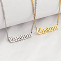 Jewelry Stainless Steel 18K Gold Plated Personalized Name Horoscope Zodiac Pendant Necklace for Women