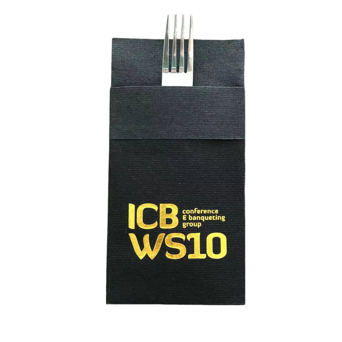 Black Napkins With  Gold Foil Logo Disposable Thick Paper Dinner Napkin  Linen Feel  Airlaid Napkins for Party