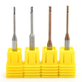 BWIN 2 Flute HRC55 4F Deep groove Ball Nose Flat Milling Cutter extra Long End Mill Endmills for Aluminum