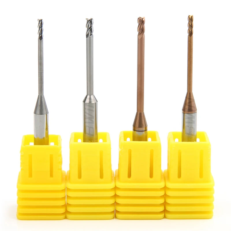BWIN 2 Flute HRC55 4F Deep groove Ball Nose Flat Milling Cutter extra Long End Mill Endmills for Aluminum