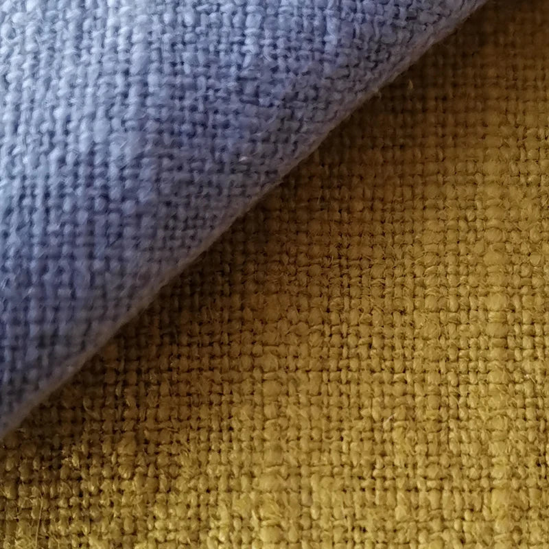 Stone Washed Crepe Ramie Cotton Mixed Fabric Plain Dyed Burlap Thicker Cloth for Suit Dress Women Pants 251gsm 2A88S