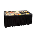 Stretch Woven OEKO-TEX Certified Customizable Colors Table Skirt Ice Cooler Foldable Waterproof Oilproof Cold Food Keeper
