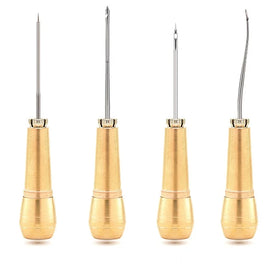Wholesale Leather Shoes Canvas Tent Sewing Tool Copper Handle Stitcher Taper Craft Needle Repairing Kit Shoe Repair Awl