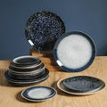 Hotel Restaurants Ceramic Dinnerware Round Dishes Steak Plates Creative Stoneware Sushi Dessert Plate Cuisine Plate