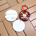 MDFSUB Can Customized 3 Inch Sublimation Hanging Ornament Blank 3mm Glossy White Blank Mdf Ornament for Sublimation Printing