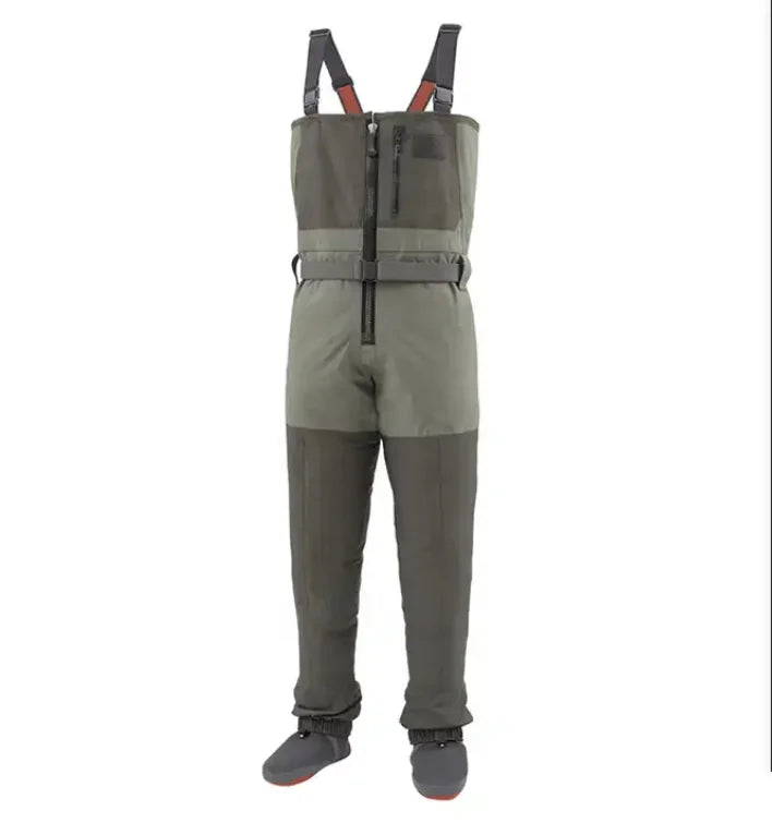 Professional Comfort Wading Pants Super Waterproof 100% Polyester Breathable Windproof Features for Outdoor Sports Fishing Wear