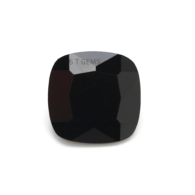 Ready to Ship 200 Pcs Black Cubic Zirconia Princess Cut Square CZ Stones for Diy Jewelry