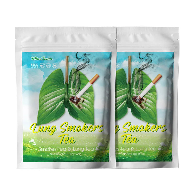 Winstown Lung Smoker's Tea Cleanse Flower Tea Bag Natural Herb Organic Redox Care Lungs Detox Tea for Smokers