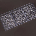 3D Number Chocolate Polycarbonate Mold