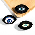 7cm Acrylic Oval Hair Clap Clutchers Accessories Women Female Girls Black Hairclip Eyeball Eye Hair Claw Clip