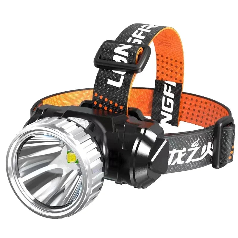 Super Bright Led Outdoor Running Fishing Lighting Usb Charging Built-in 18650 Lithium Battery Waterproof Headlamp