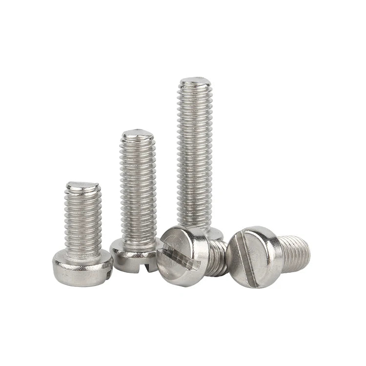 410 Stainless Steel Metric DIN Machine Screw 100mm Slotted Cheese Head Screws ISO9001 Certified DIN84 Model