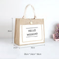 Good Quality Jute Bags Wholesale Shopping Bags With Customizable Printing Patterns Reusable Shopping Bag