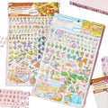 PET 3pcs Pack Miniature Landscape Stereoscopic 3D Decorative Stickers Fun World 4.0 Visual Handbook Collage for Kids