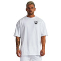 Custom Logo Korean Fashion Half Sleeves Oversized Men's Cotton Summer Casual Street Hip Hop Fitness Printed T Shirt