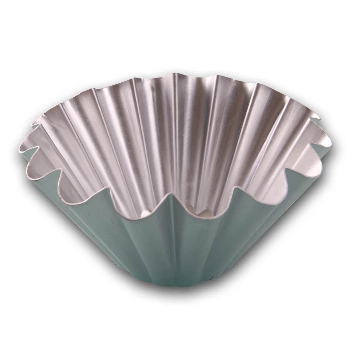 Large Coconut Tower Cake Mold Wavy Bread Plate Aluminum Anodized Baking Utensil