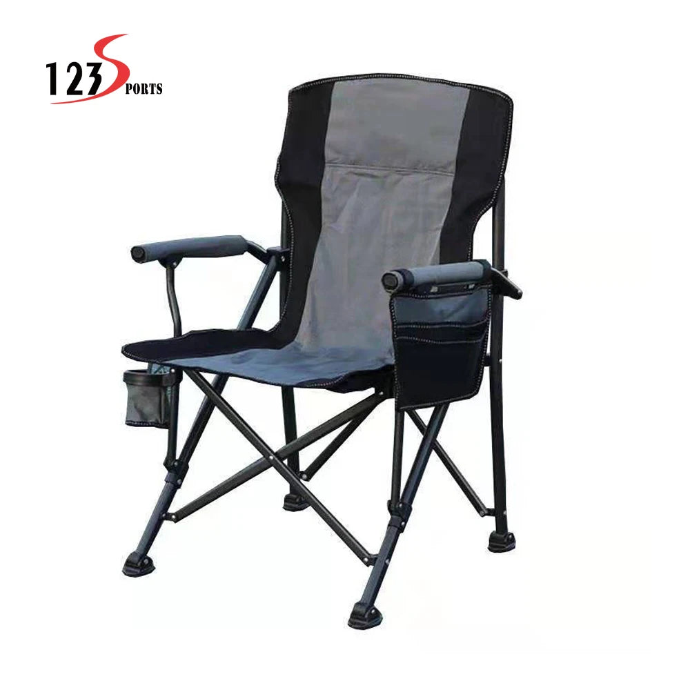 Custom Logo Colorful Adjustable Height Durable Easy to Carry Camping Folding Chair for Outdoor Camping Picnic