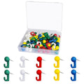 50pcs/pack Map Push Pin with Hook Map Tacks Office Push Pins