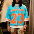 Custom Screen Print Boxy T Shirts Mesh Oversized Tshirts Soccer Wear Football Basketball Jersey T-shirt for Men
