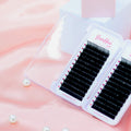 0.03 0.05 0.07 Individual Lash Supplier D Curl Soft Matte Black Volume Lash Trays Premium Fluffy Cashmere Eyelash Extensions