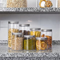 100ml 150ml 200ml Plastic Cream Jars Silver Aluminium Lid PET Inner Seal Clear Food Storage Packing for Cake Sugar Snack Candy