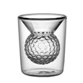 High Quality Hot Sale Golf Ball Shape Fancy Whiskey Glass Cup