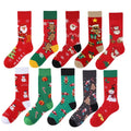 Whale Wholesale Custom Cotton Gifts Socks Plus Size Men Christmas Santa Claus Gingerbread Snowman Holiday Socks