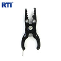 Portable Multi-function 8.5cm Split Ring Fishing Plier Aluminum Body Tungsten Steel Blade Line Cutter for Stream Use