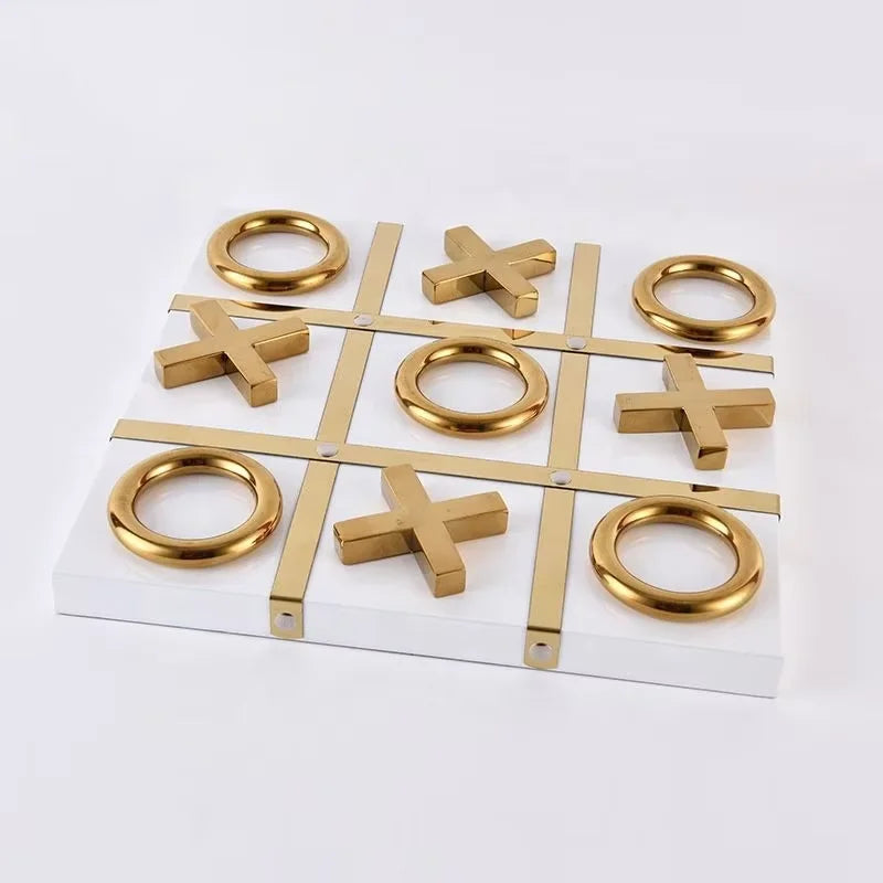 Iron Metal Letter XO Chessboard Modern Living Room Decoration Desktop Ornaments for Office Room Nordic Home Decor