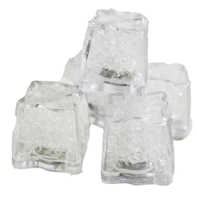 Multi-Color Plastic LED Ice Cube Push Button Switch for Nightclubs and Parties New Design School Occasion Friendly