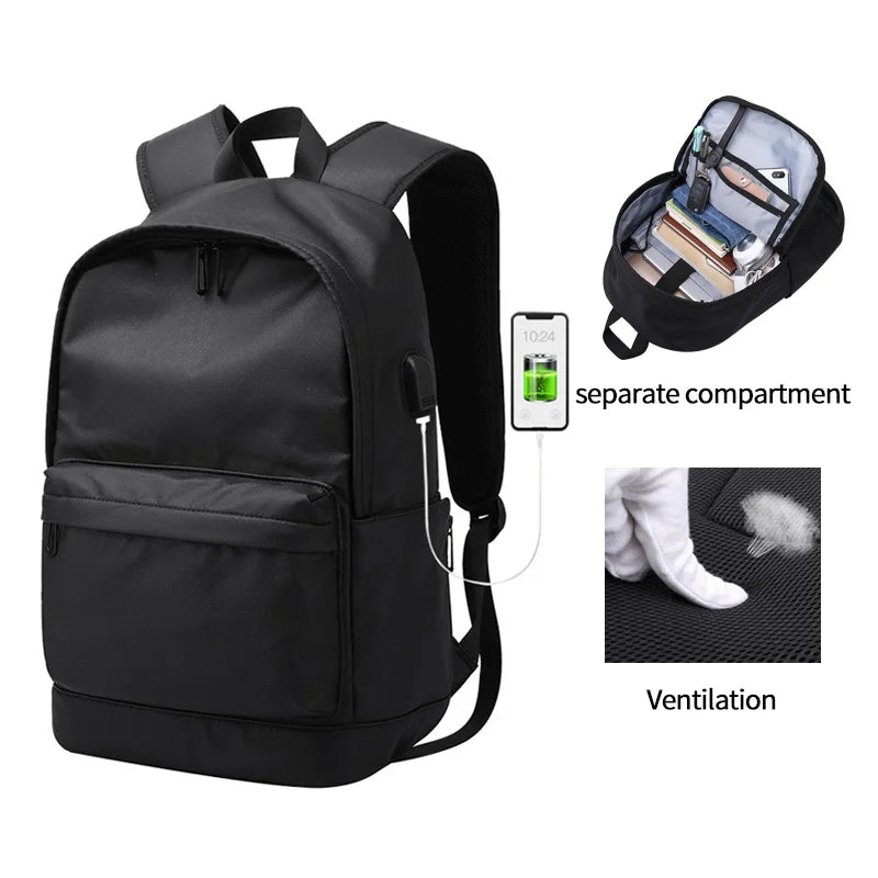 Factory Customized logo Schoolbag 15.6 Inch Laptop Bag Fashion Teenagers School Bag Men Backpack