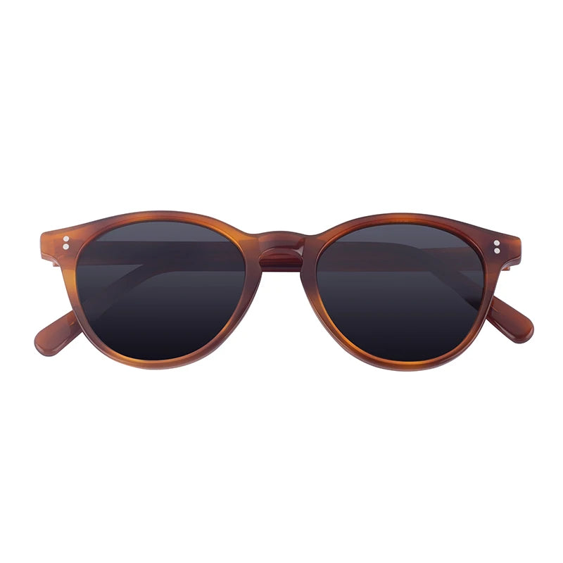 Private Label Round Vintage High End Acetate Polarized Sunglasses for Women