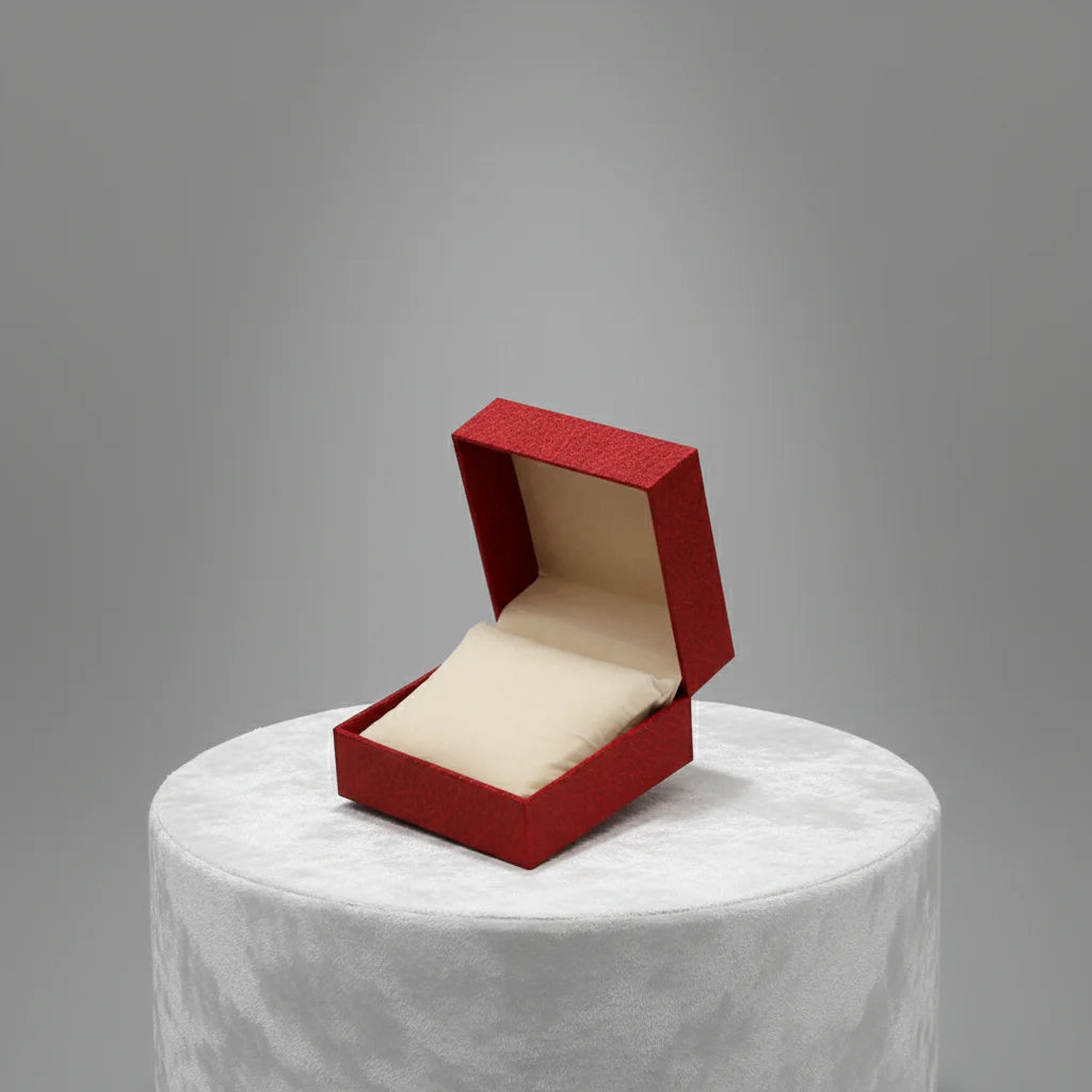 Wholesale Simple Design Custom Color Leatherette Paper Watch Storage Box With Pillow Cardboard Jewelry Box