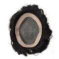 Mono Natural Human Hair Men's Wig Toupee Real Remy Hair System for Men Toupee