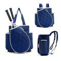 RTS Quilted Puffer Pickleball Tennis Backpack Women Pickleball Paddle Bag Waterproof Pickleball Tennis Sport Gym Racket Backpack
