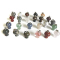 Gold Plated Vintage Children's Crystal Mini Mushroom Charm Pendant for DIY Necklace Accessories