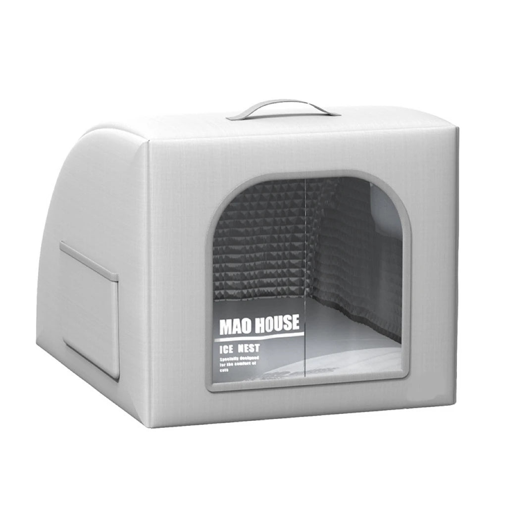 USMILEPET Popular Fabric Cat Dog Pet Ice Cooling House Big Space Strong Support Cat Air Conditioning House for Indoor Large Pet
