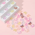Hot Sale 10*14mm Fat Butterfly Glass Straight Hole Beads DIY Handmade Crystal Beads