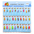 Paper Card Set Spinner Spoon Hard Lure Soft Baits Artificial Assorted Wobblers Fishing Lure Set Fishing Tackle Hot Sales 30pcs