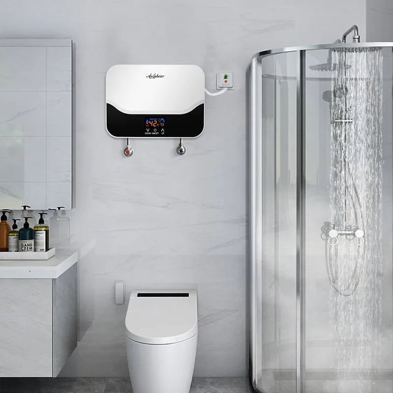 Energy Saving Smart Electrical with Display 220v Electric Heating Bath Instant Hot Shower Water Heater