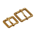 Custom Size Buckle Button Belt Solid Brass Belt Roller Buckle Pin Buckles Button for Belts